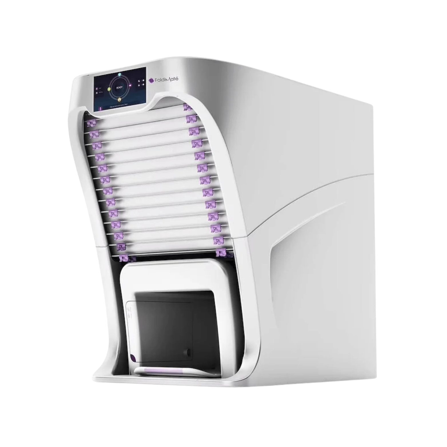 Adopt FoldiMate, the ideal solution for automatically folding your clothes. Fast, precise and elegant, it simplifies your daily routine with exceptional results.